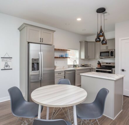 Kitchen table and counters